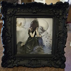 Gothic Black Ornate Picture Frame 4x4